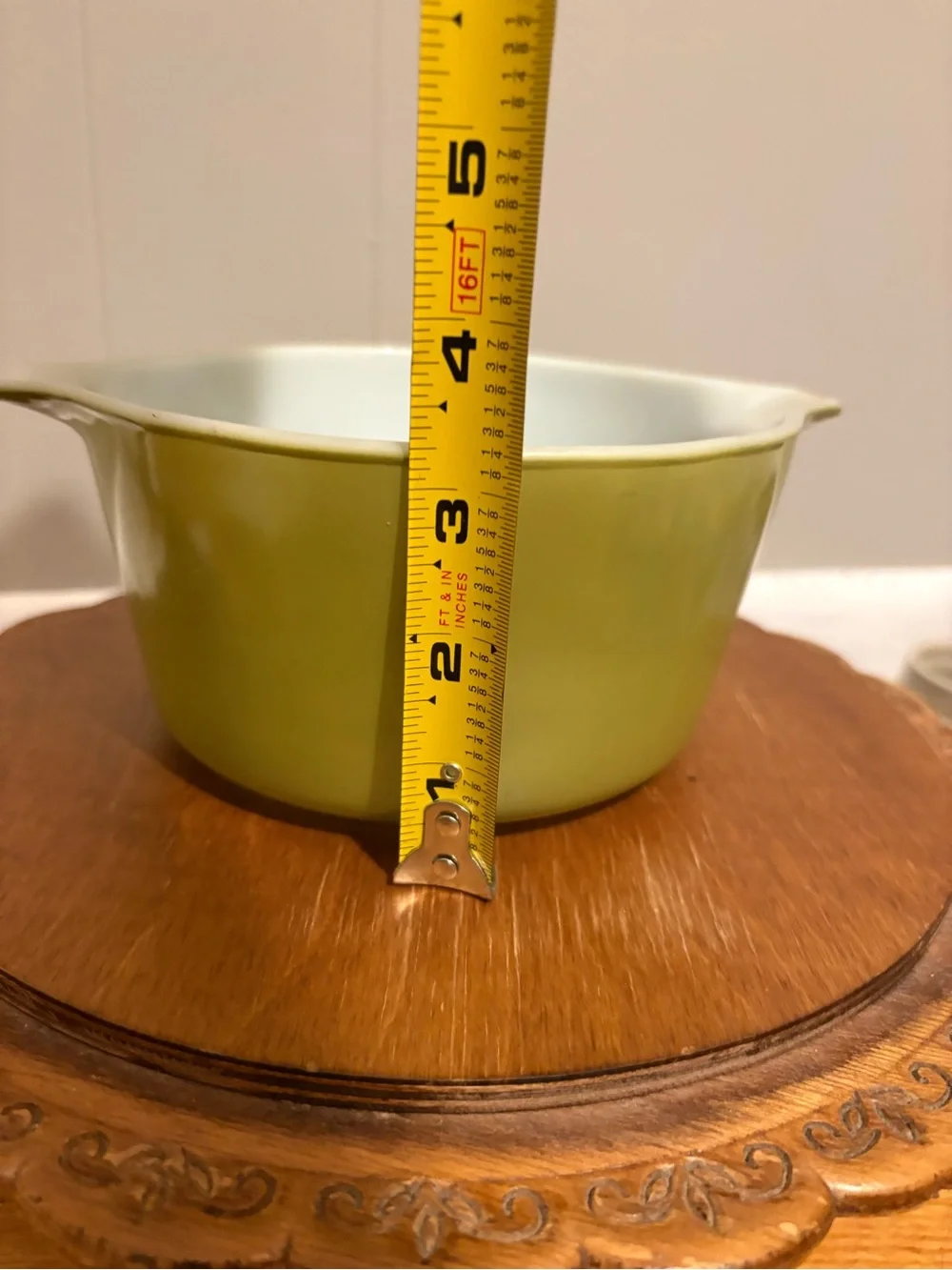 Avocado Green Vintage Pyrex Verde Cinderella Casserole Dish